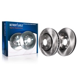 Detroit Axle - 12.6" (320mm) Premium FRONT Brake Rotors Replacement for 300 Dodge Challenger Charger Magnum