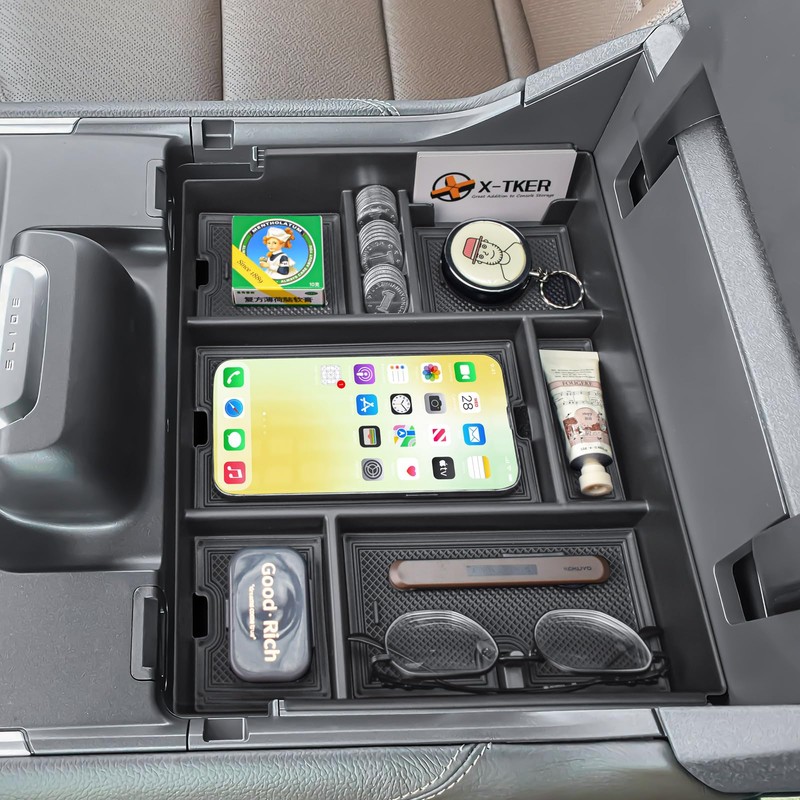 Flex Powered Console Organizer for 2025 2026 Ford Expedition Accessories