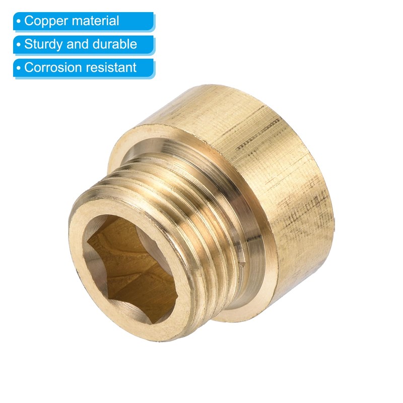 PATIKIL Shower Head Extension Arm, 2 Pack Brass G1/2 Male