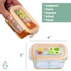 Sage Spoonfuls Borosilicate Glass Baby Food Containers with Lids -