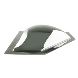 RecPro RV Skylight Cover Bubble (20" x 8") | Angled Corner Fits Over Shower | Impact-Resistant Exterior Dome | Clear with Dark Smoke Tinge