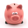 Piggy with Hammer Wheelbarrow 14 x 12 cm Multi-Coloured
