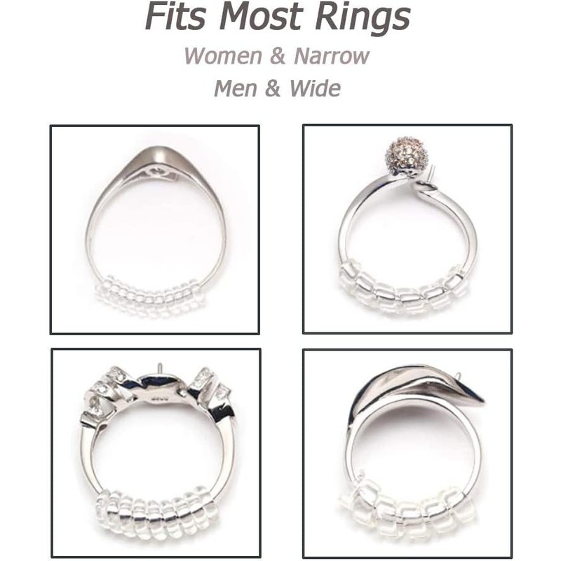 Supertina Ring Size Adjuster for Loose Ring Clear Silicone Ring