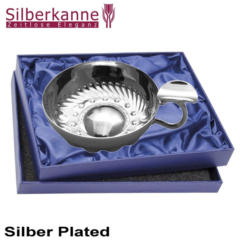 SILBERKANNE Silver Tastevin Tasting Bowl, Premium, Elegant Plated