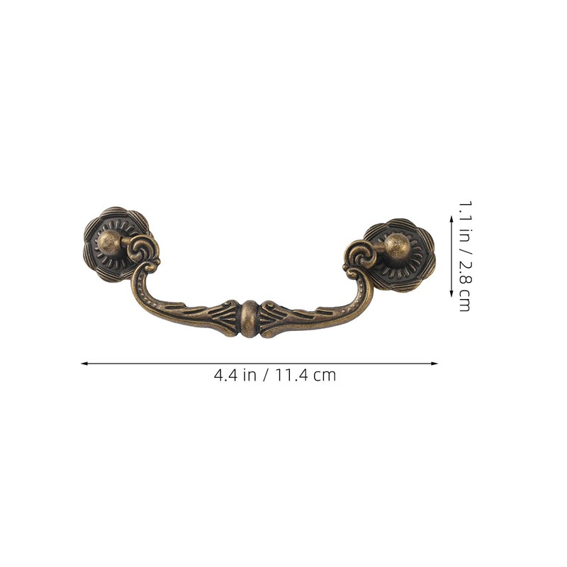 IMIKEYA Vintage Drawer Pull Handles 6 Pack Retro Ring Cabinet