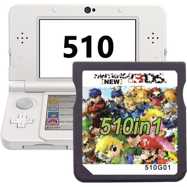PNGOS 510 in 1 Spiele DS Games NDS Game Card Patrone Super Combo Ninte-ndo DS Games für DS NDS NDSL NDSi 3DS 2DS XL Neu
