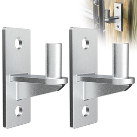 Fixirons 2 Pack Wall Mount Heavy Duty Gate Hinges Cast Gate Hinges Steel Wall Mount Gate Hinge Durable Wall Plate Hinges Fence Post Link Gate Hinge Chain Link Fence Hinge with 5/8'' Hinge Pin