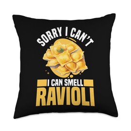 Ravioli Making Press Cutter Wheel Pasta Lover Ravioli Maker Throw Pillow