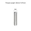 TOP-VIGOR 20Pcs M4 x 50mm Fully Threaded Rod, 304 Stainless