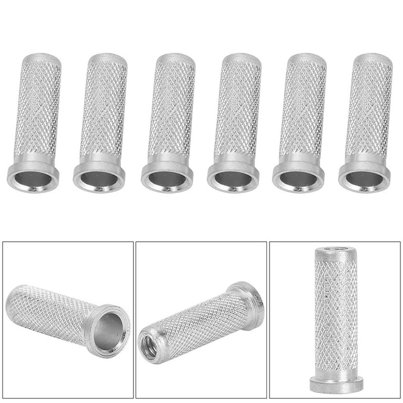 Zerone 12pcs Archery Base Aluminum Inserts,Standard 6.2mm/0.24in Aluminum Carbon Arrow