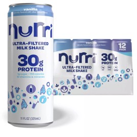 Nurri 30g Vanilla Ultra-Filtered Milkshake 11 fl. oz., 12 pk.