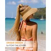 FURTALK Sun Visor Hat for Women Wide Brim Straw Roll-Up