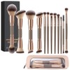 MAGEFY Brochas de maquillaje, 12 unidades con bolsa, de doble