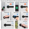 FUSYTULY WiFi Tuya Smart Door Lock Fingerprint Biometric Digital Electronic