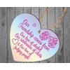 Pixie's Gifts Humorous Friendship Wooden Heart Plaque - Unique Gift