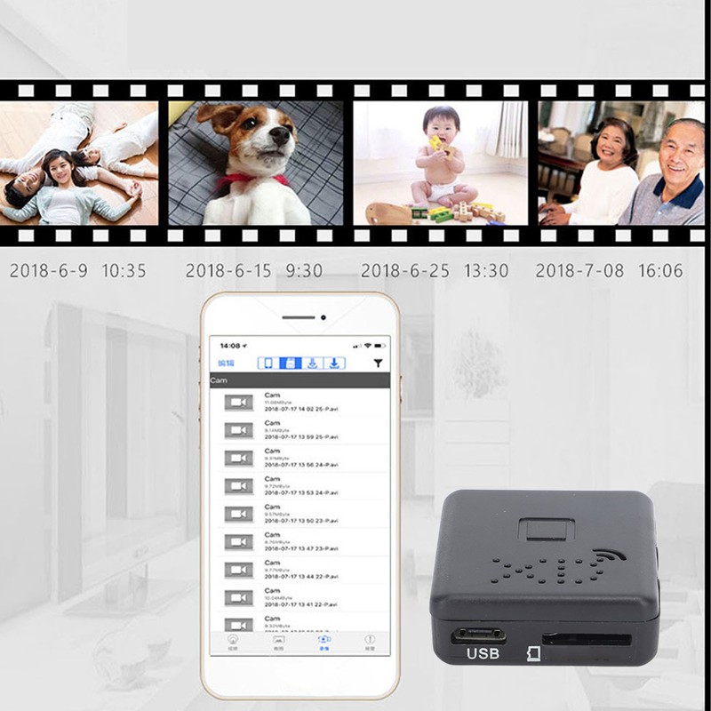 Mini WiFi Camera Micro USB PRI Human Detection Ultra Thin
