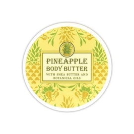 Greenwich Bay Trading Company Botanic Body Butter with Shea Butter and Cocoa Butter 8oz Tub (Pineapple)