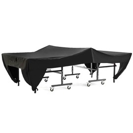 Outdoor Courtyard Patio Waterproof Dust Proof Table Tennis Table Cover Black 280x153x73cm