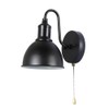 VinTopsh Black Wall Sconces with Pull Chain Switch, Metal Wall