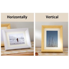marysgift Wooden Frame Sturdy MDF Wood Frame for Hanging, Ideal for Photos/Pictures/Collage Wall or Table Stand (XK01504, 10 Inches)