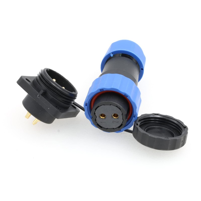 ZBLZGP Panel Mount Connector Square SD20 Waterproof IP68 Industrial Power