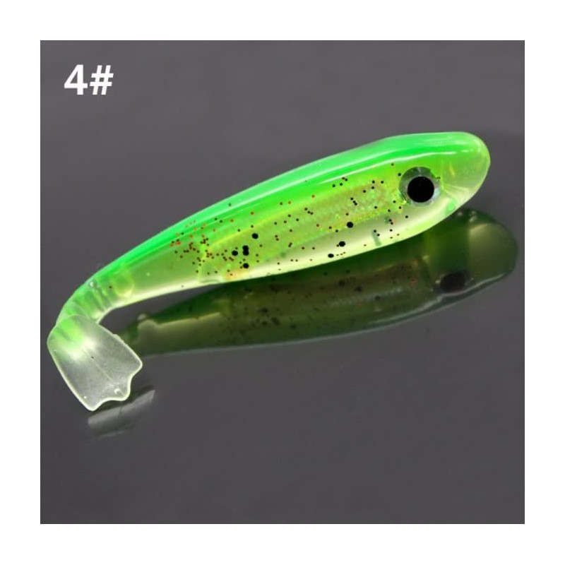 Rubber Fish Set with Glow Stick/Attractant Channel 12 cm Rubber