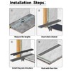 HTOH Linear Shower Drain 36 Inch, 304 Stainless Steel Shower