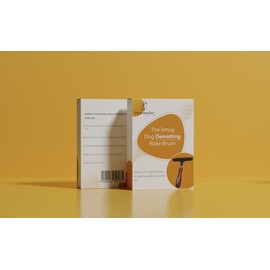 The Smug Dog Dematting Rake Brush | Grooming Tool for Dogs & Cats | Undercoat Rake, Deshedding Comb, Detangler | Removes Knots, Tangles, and Shedding | Ideal for Long & Short Hair|