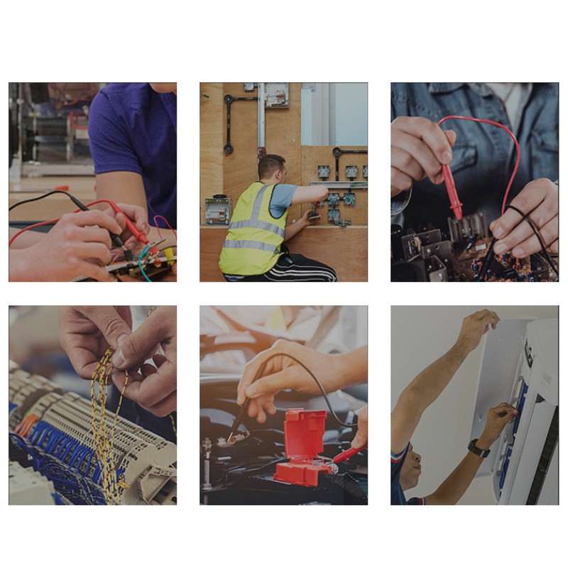 Digital Full Screen Multimeter VA LCD Auto Range Resistance Voltage