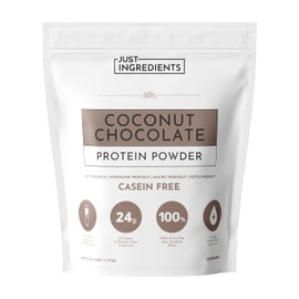 JUST INGREDIENTS Coconut Chocolate Protein Powder – 30-Serving Blend with 100% Grass-Fed Whey & Organic Plant Proteins – Creamy Coconut Cocoa Flavor – Supports Muscle Recovery, Energy*