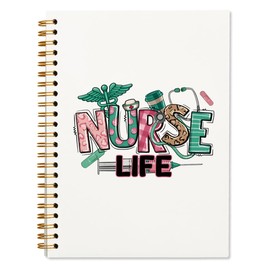 ShowDraven Nurse Gifts Hardcover College Spiral Notebook Journal for Work Notes, Nurse Appreciation Gifts, Nursing Student Graduation Gifts, Reading Journals for Nurse Friend 5.5x8.3 inch