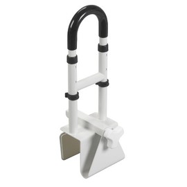 Drive Medical Steel Clamp on Tub Rail, White, 14" x 17"