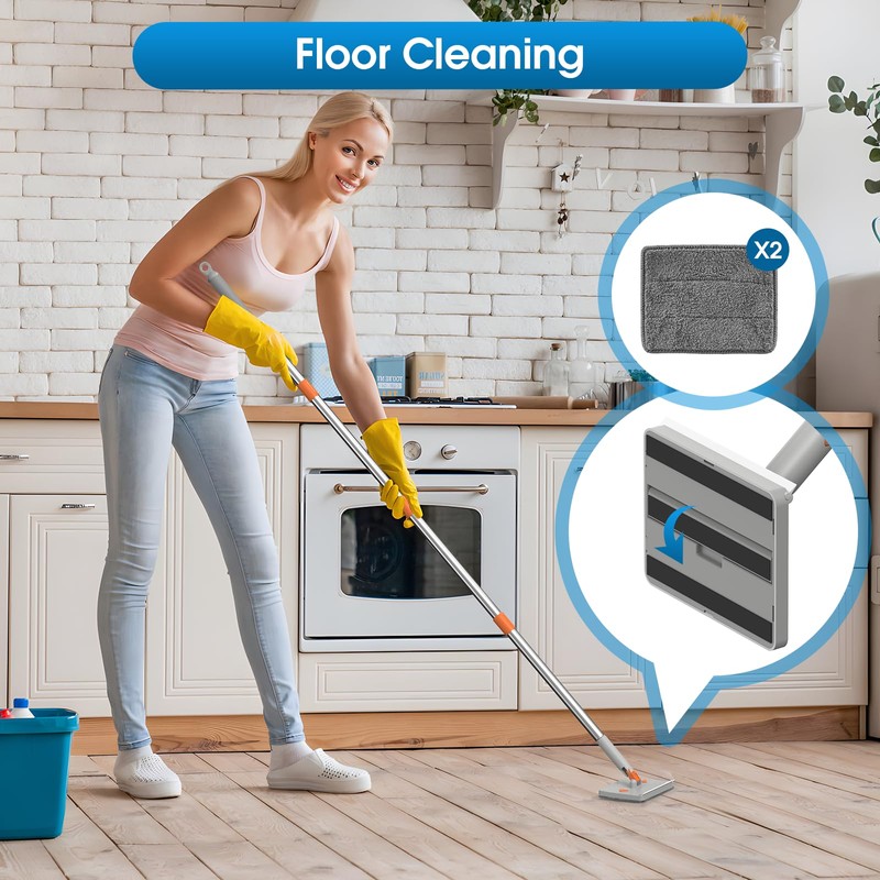 Elegoro Extendable Cleaner for Ceiling Fan and Baseboards Cleaner Tool-
