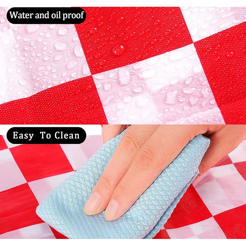 3 Pack 108" X 54" Black and White Rectangular Checkerboard