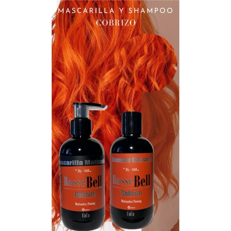 RosseBell Kit Cobrizo Perfecto Shampoo Y Mascarilla Rosse Bell