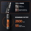 NICRON N8pro Rechargeable Flashlights, 1700 High Lumens Super Bright Tactical