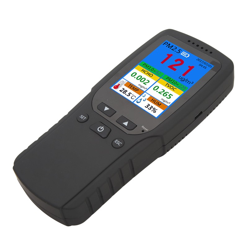 Air Quality Monitor 2.8inch LCD Screen PM2.5 1.0 10 HCHO