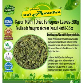 nalAmudhu Kasuri Methi, Fenugreek Leaves, Dried Methi Leaves 3.5oz/100g…