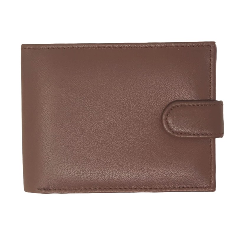 RAS WALLETS Mens RFID Blocking Soft Genuine Leather Bifold Wallet