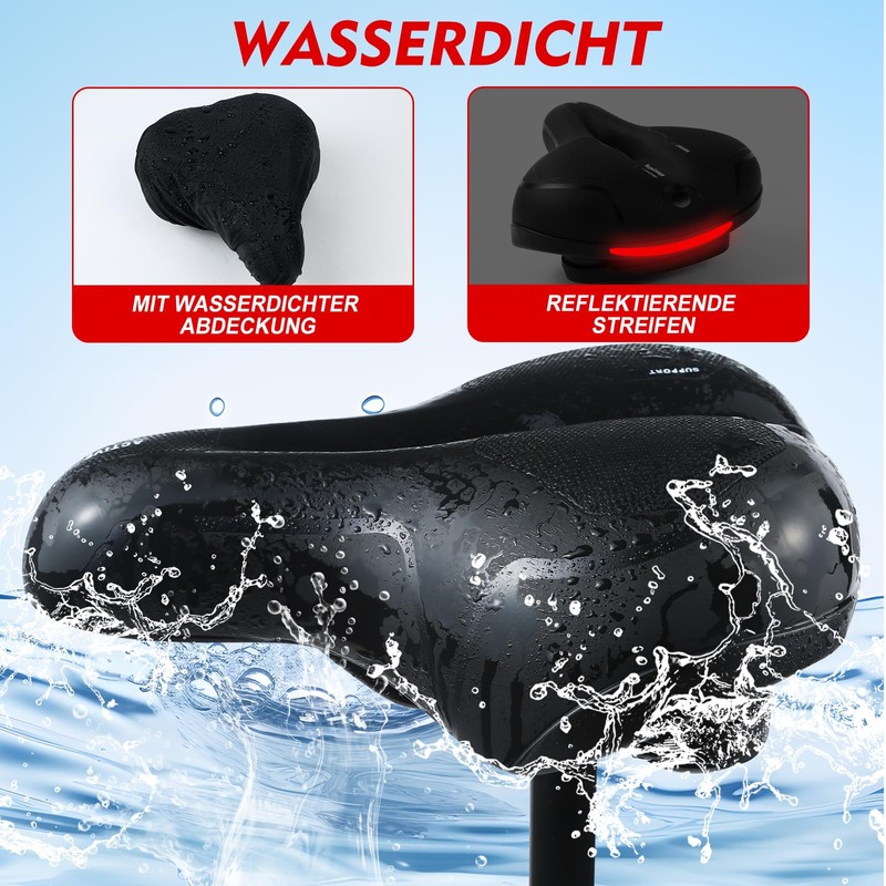 ROGTYO Cloud Comfort Pro Max Bicycle Saddle, Gel Bicycle Seat,