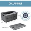 CleverMade Collapsible Storage Bin, Gray, 3PK - 62L (16 Gal)