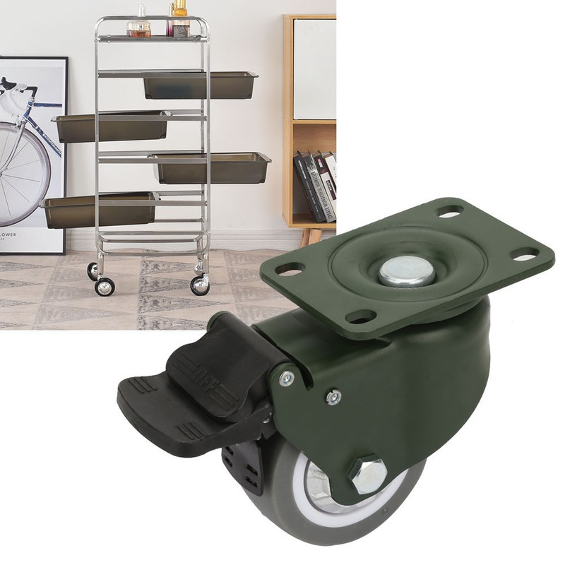 Manganese Steel Bracket 3 inches Bearing Caster Wheels TPR Trolley