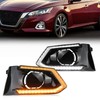 PGTOPONE Switchback White/Amber LED Front Bumper Fog Light DRL Amber