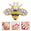 SUPVOX 12pcs Alloy Bee Nail Charms Cute DIY Nail Art