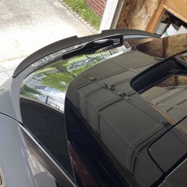 Unbranded Rear Trunk Spoiler Wing Lip Bumper Carbon Fiber Style For Nissan ARIYA 2023-2025