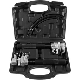 E-cowlboy 2-Piece Coil Spring Compressor Tool Heavy Duty Macpherson Strut Spring Compressor Set with Safety Jaws and Holder Max Load 2645 LBS