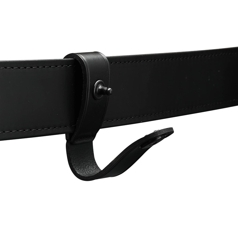 Handcuff Strap Black Leather with Black Safety Snap