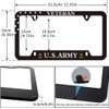 BOARLIDA Veteran Us Army License Plate Frame Us Navy Stainless