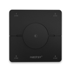 Miboxer K0S 4 Zone CCT Rotating Panel Remote, Brightness and Color Temperature Adjustable (Black)