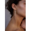 NECOCY Dangle Silver Earrings for Women Dangling Dangly Long Hanging